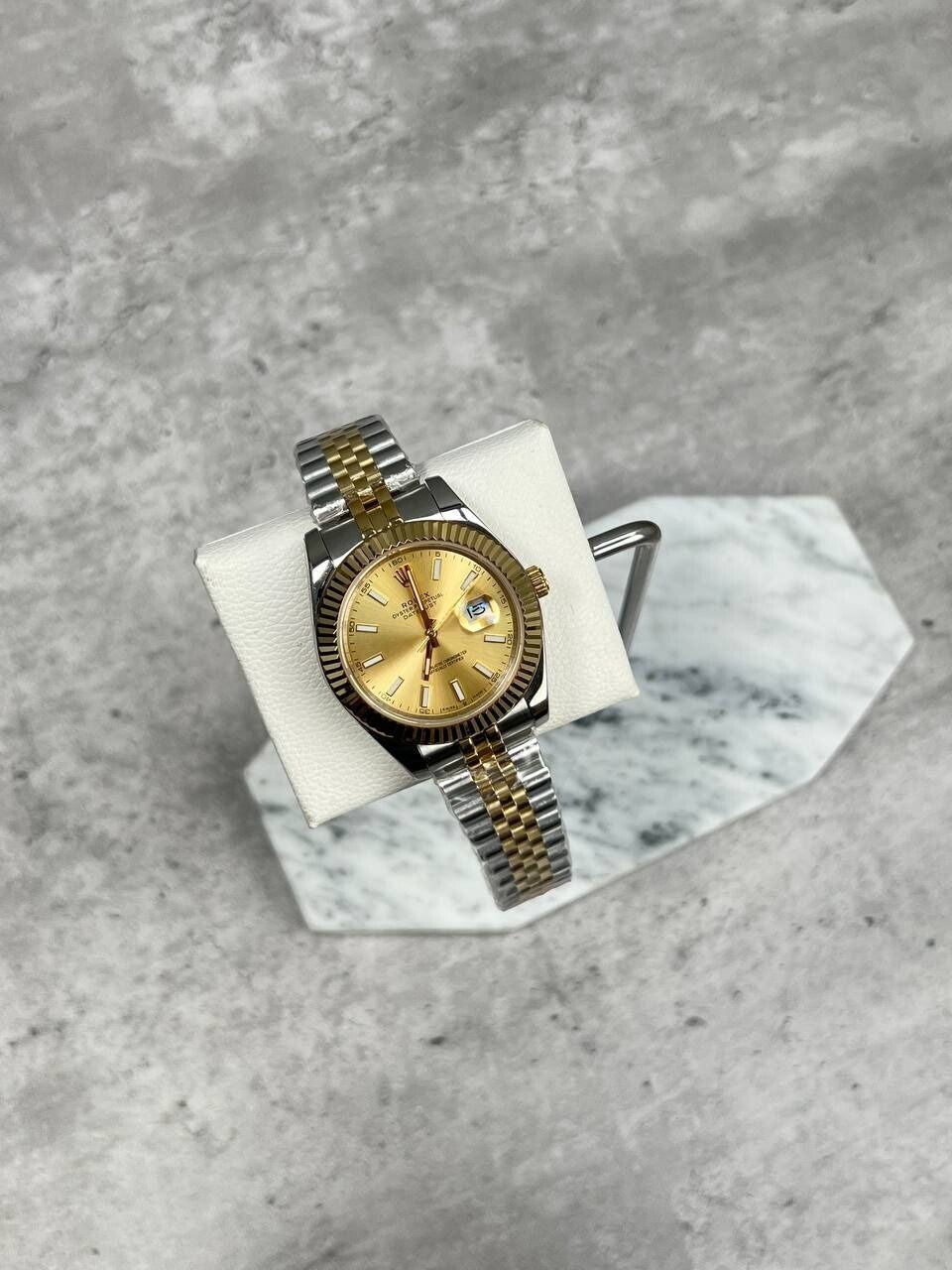 Rolex Lady Datejust Gold Dial Two Tone Watch Women's (Triple AAA) With Box